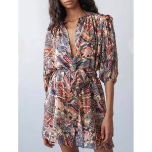Chufy Dress Ziggy Artsy Balloon Sleeve Zion Floral Lagenlook Flowy Boho Medium